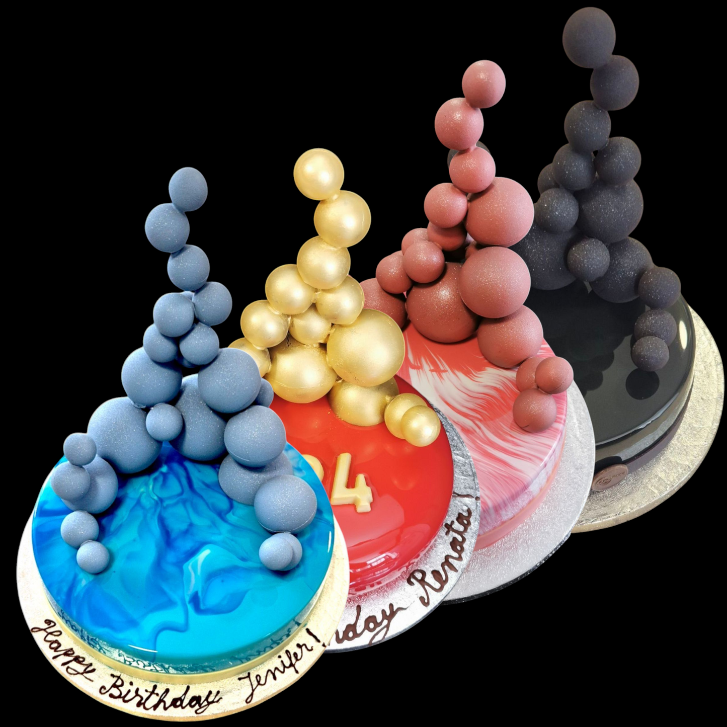Baubles cake design