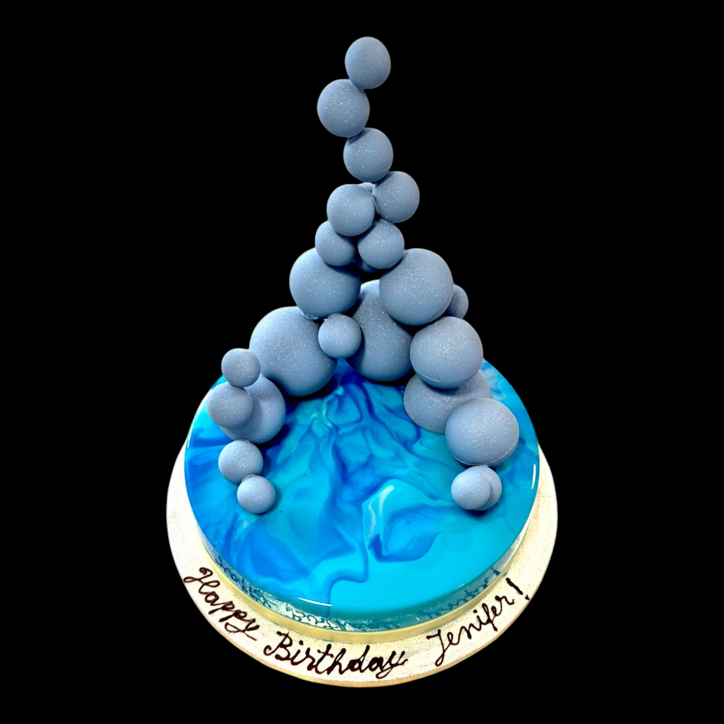 Baubles cake design