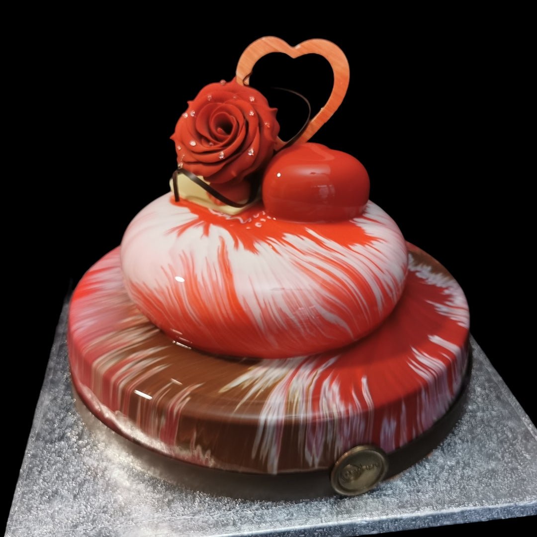 Lovezilla - Vallentine's Cake Design - Caketopia - 8.5" + 7" (serves up to 25)