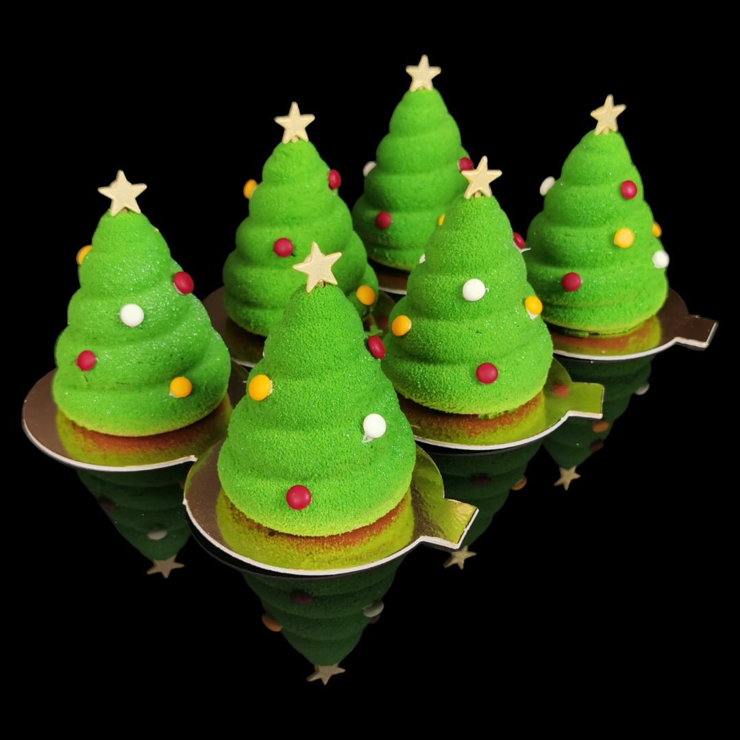 Chocolate Christmas Tree mini - cake - Caketopia - Box of 6