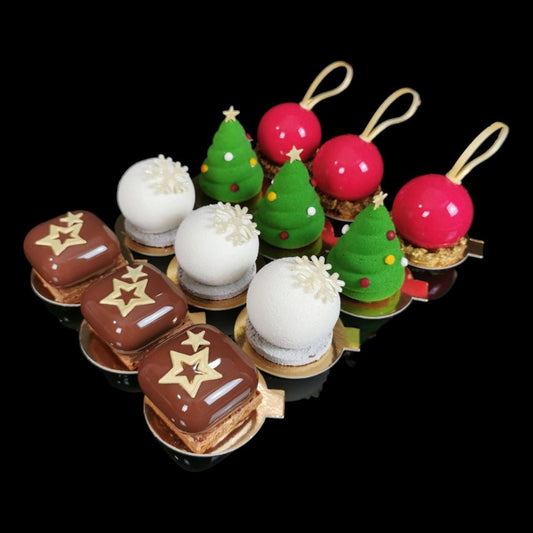 Christmas cakes selection boxes - Caketopia Dublin - Box of 12