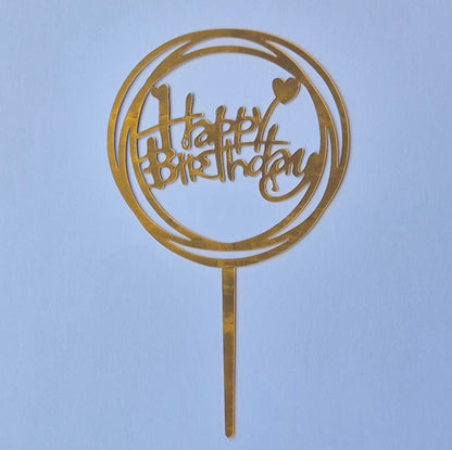 Happy Birthday Cake Topper - Caketopia - Design 2
