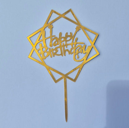 Happy Birthday Cake Topper - Caketopia - Design 4