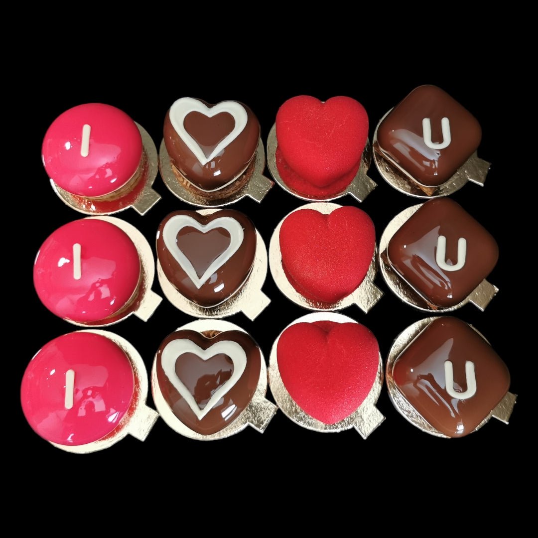 "I love U" selection box - Caketopia Dublin - Box of 4